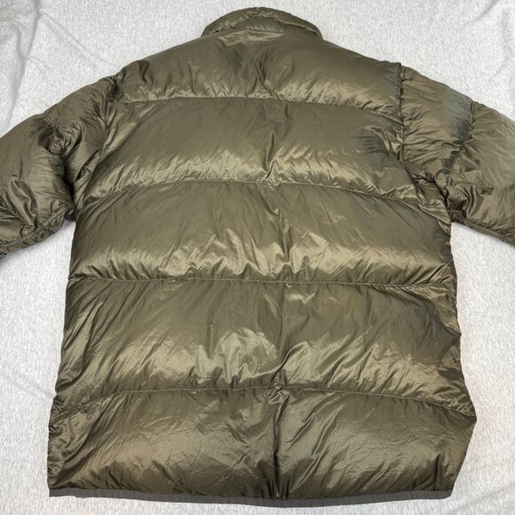 Columbia Titanium 700 Down Reversible Puffer Green Brown Jacket Men's Size L - Picture 10 of 16